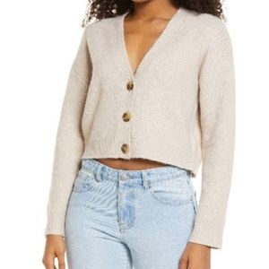 BP cropped cardigan size small